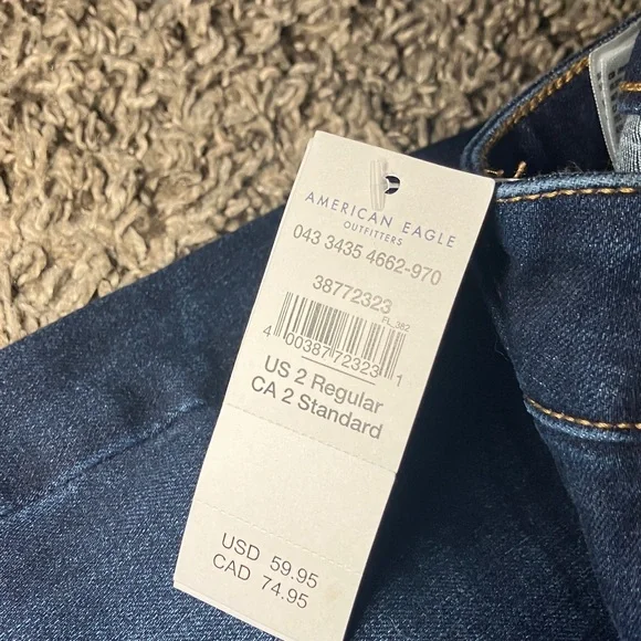 NWT American Eagle Dream Stretch Super High Rise Jegging Sz 2 - Picture 5 of 5